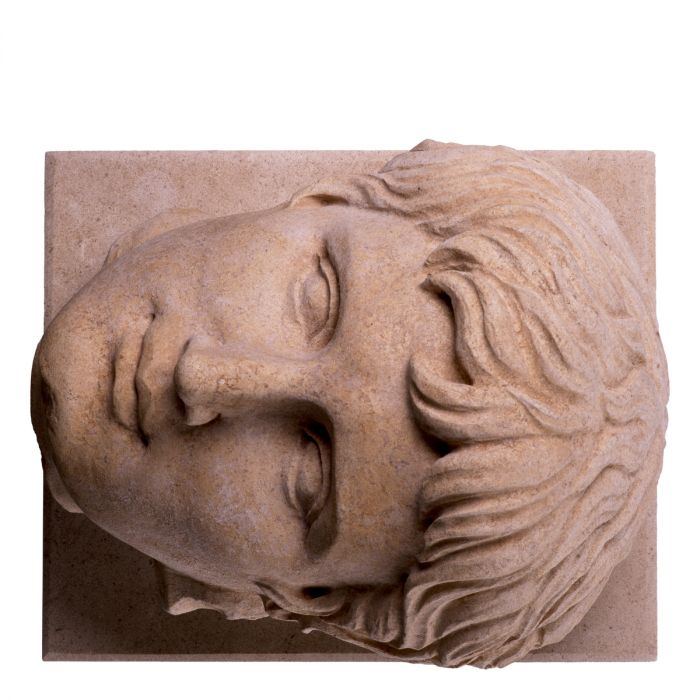Bust of Emperor Augustus sandstone finish