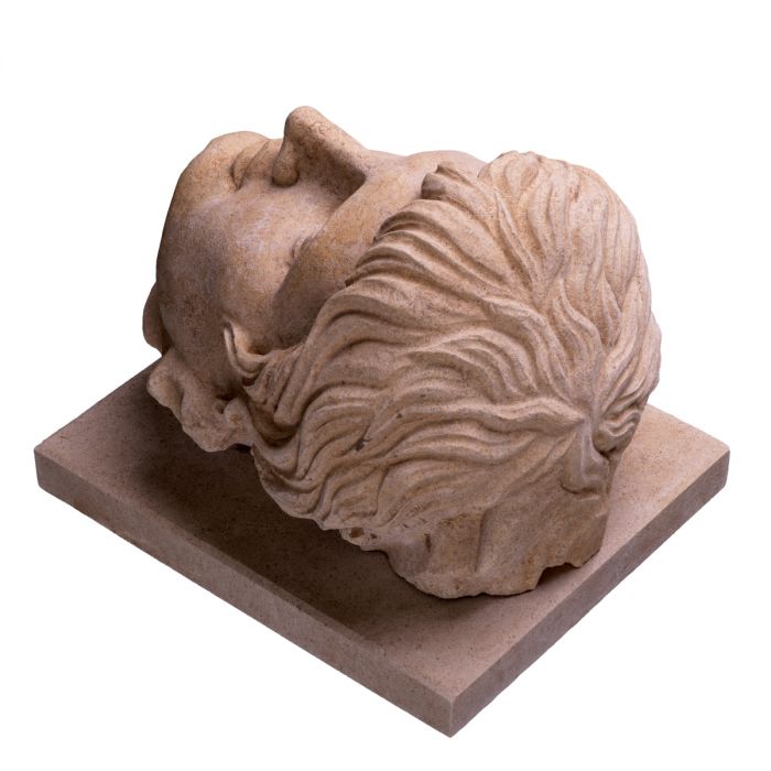 Bust of Emperor Augustus sandstone finish