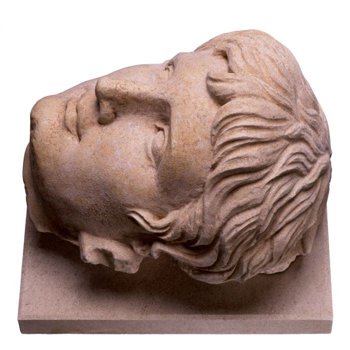 Bust of Emperor Augustus sandstone finish