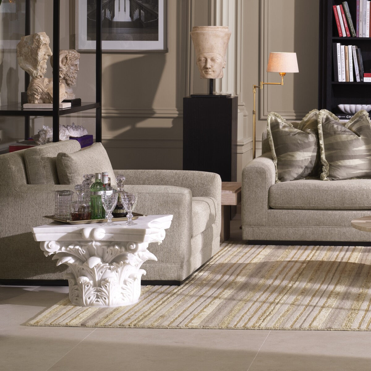 White Marble Coffee Table Acanthus | Eichholtzmh.com