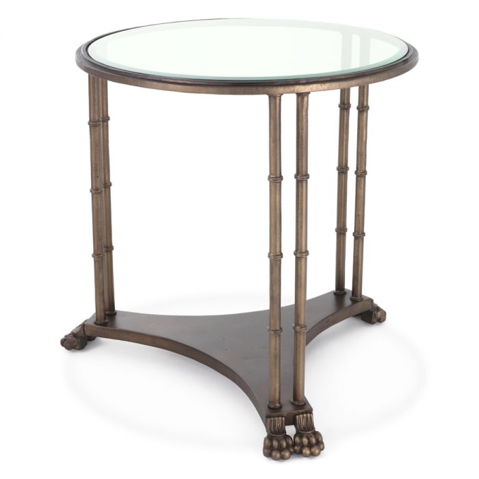 Side Table Lioness bronze finish