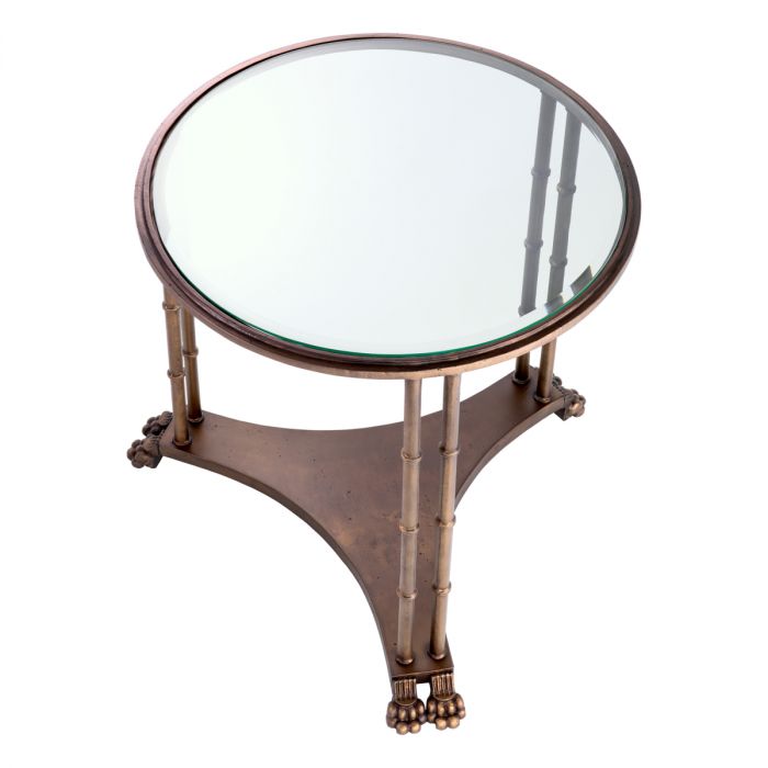 Side Table Lioness bronze finish