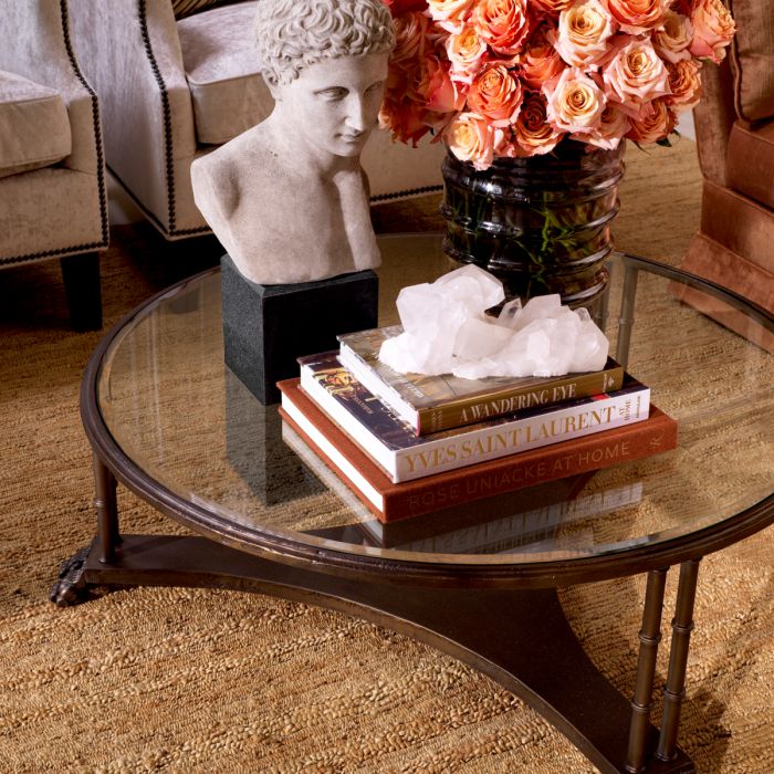 Coffee Table Lioness bronze finish