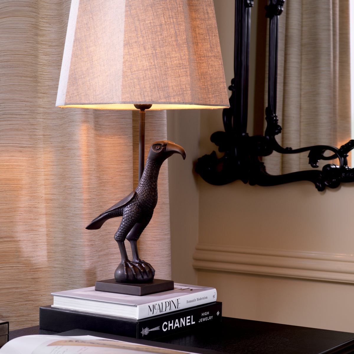 Black Hand-carved Mirror Chippendale | Eichholtzmh.com