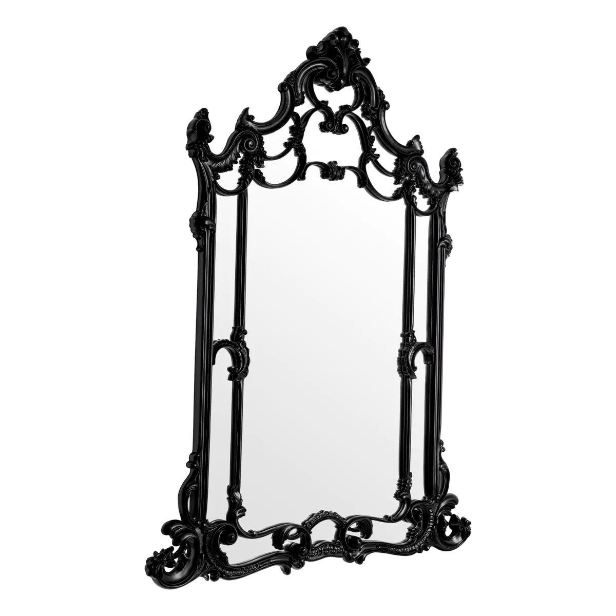 Black Hand-carved Mirror Chippendale | Eichholtzmh.com