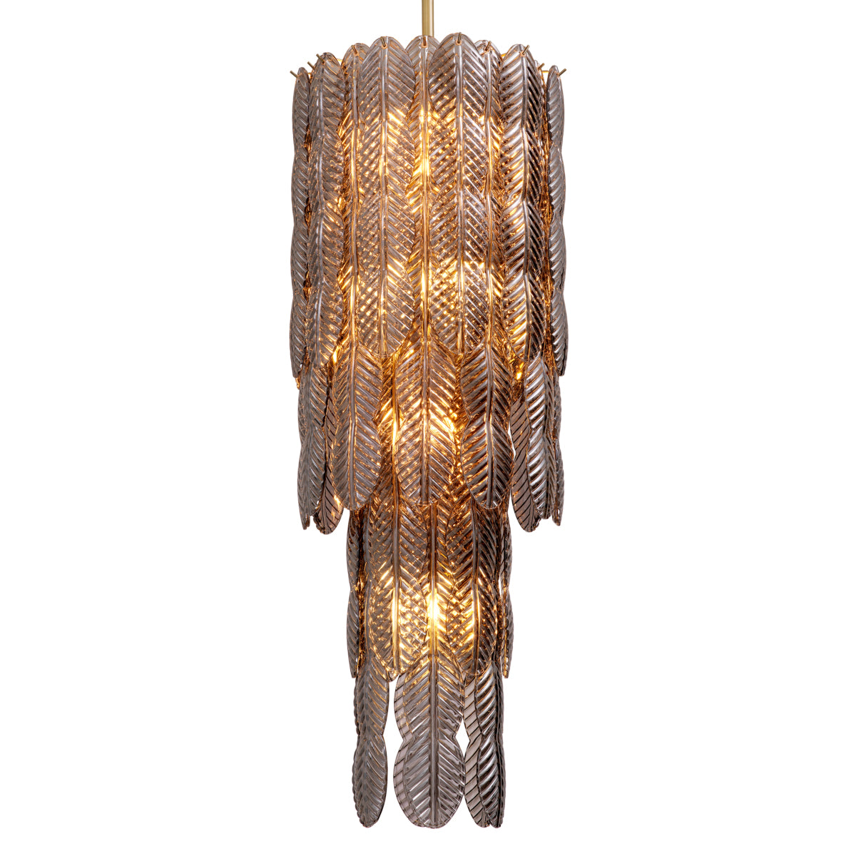 Smoke Glass Palm Chandelier Sahure | Eichholtzmh.com