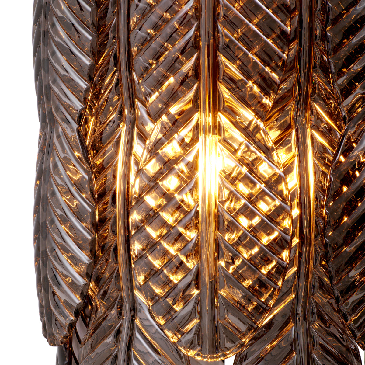 Smoke Glass Palm Chandelier Sahure | Eichholtzmh.com