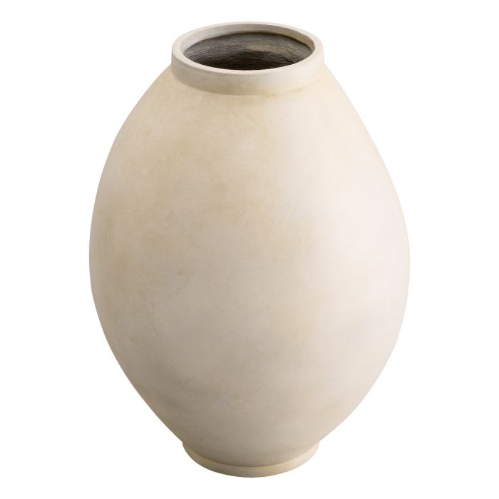 Vase Moon Jar sandstone finish L