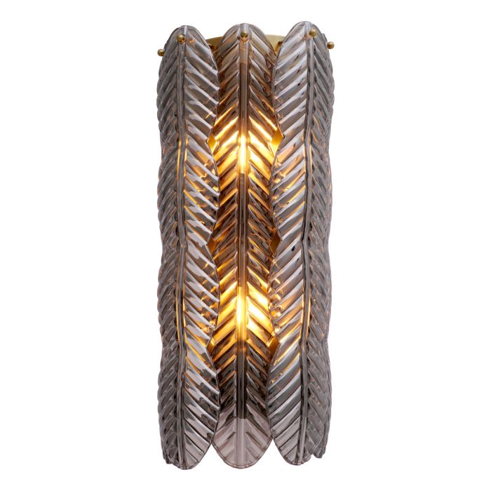 Wall Lamp Sahure brushed brass finish