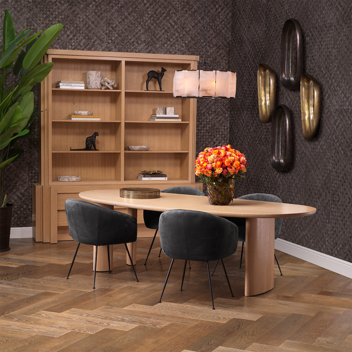 Oak Display Cabinet L Metropolitan | Eichholtzmh.com 