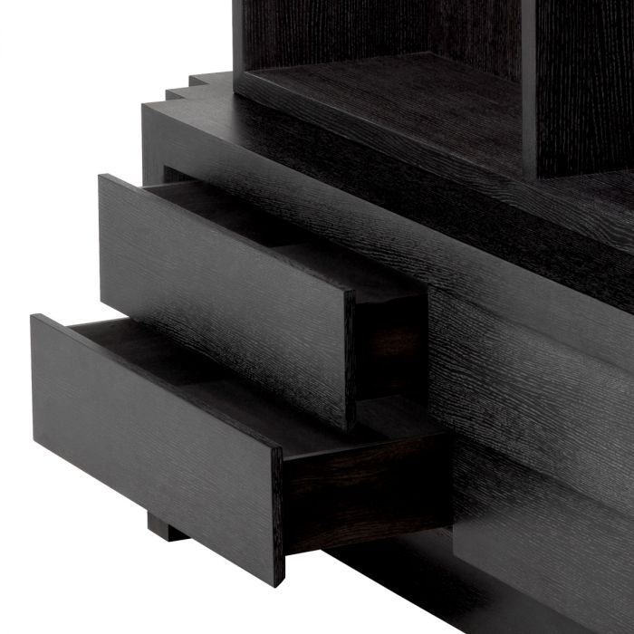 Cabinet Metropolitan L charcoal grey oak veneer