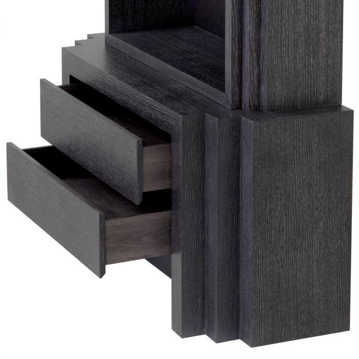 Cabinet Metropolitan S charcoal grey oak veneer