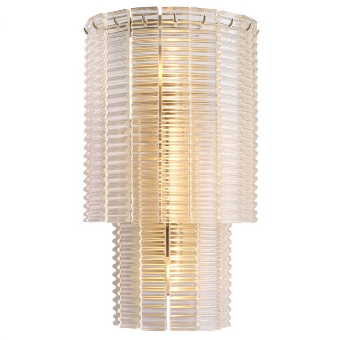 Wall Lamp Imperial brushed brass clear glass