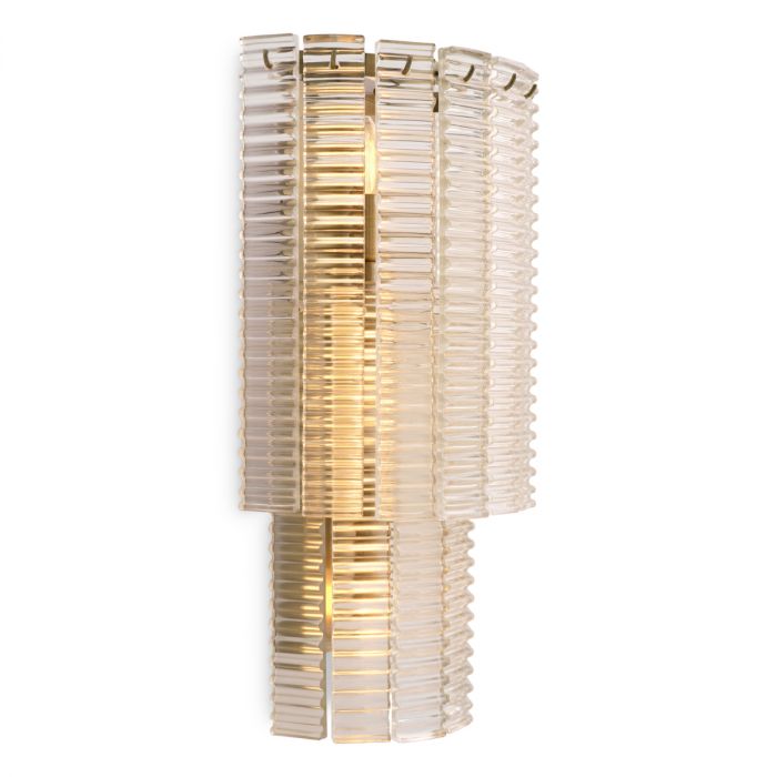 Wall Lamp Imperial brushed brass clear glass