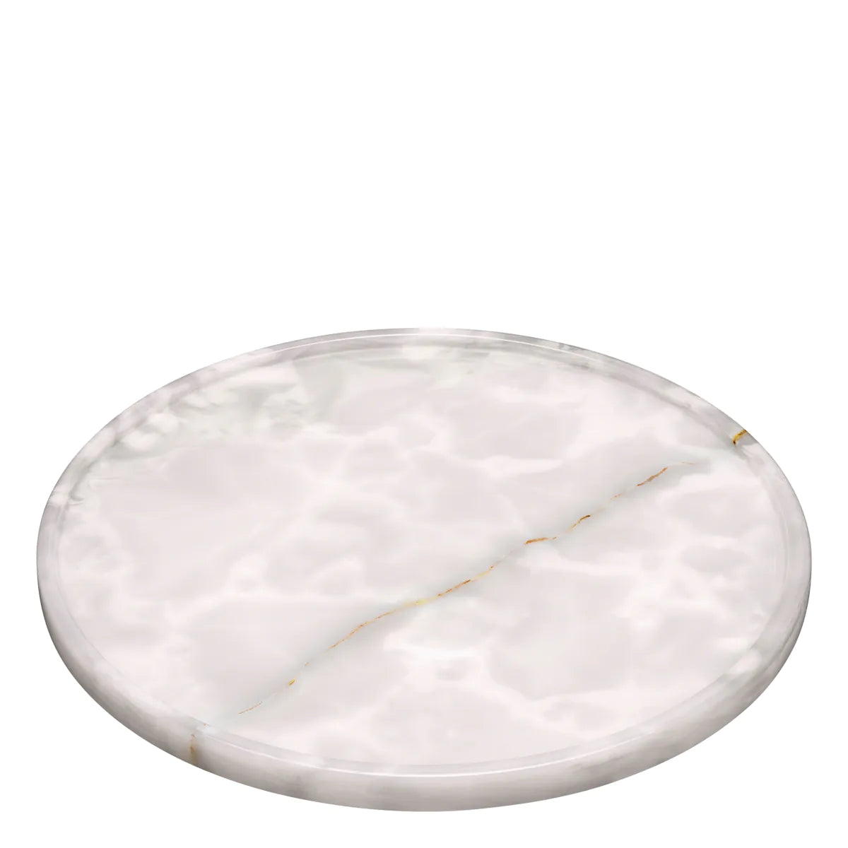 Natural Round Onyx Tray Haraga | Eichholtzmh.com