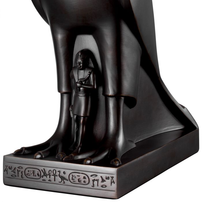 Table lamp Horus bronze highlight finish incl shade