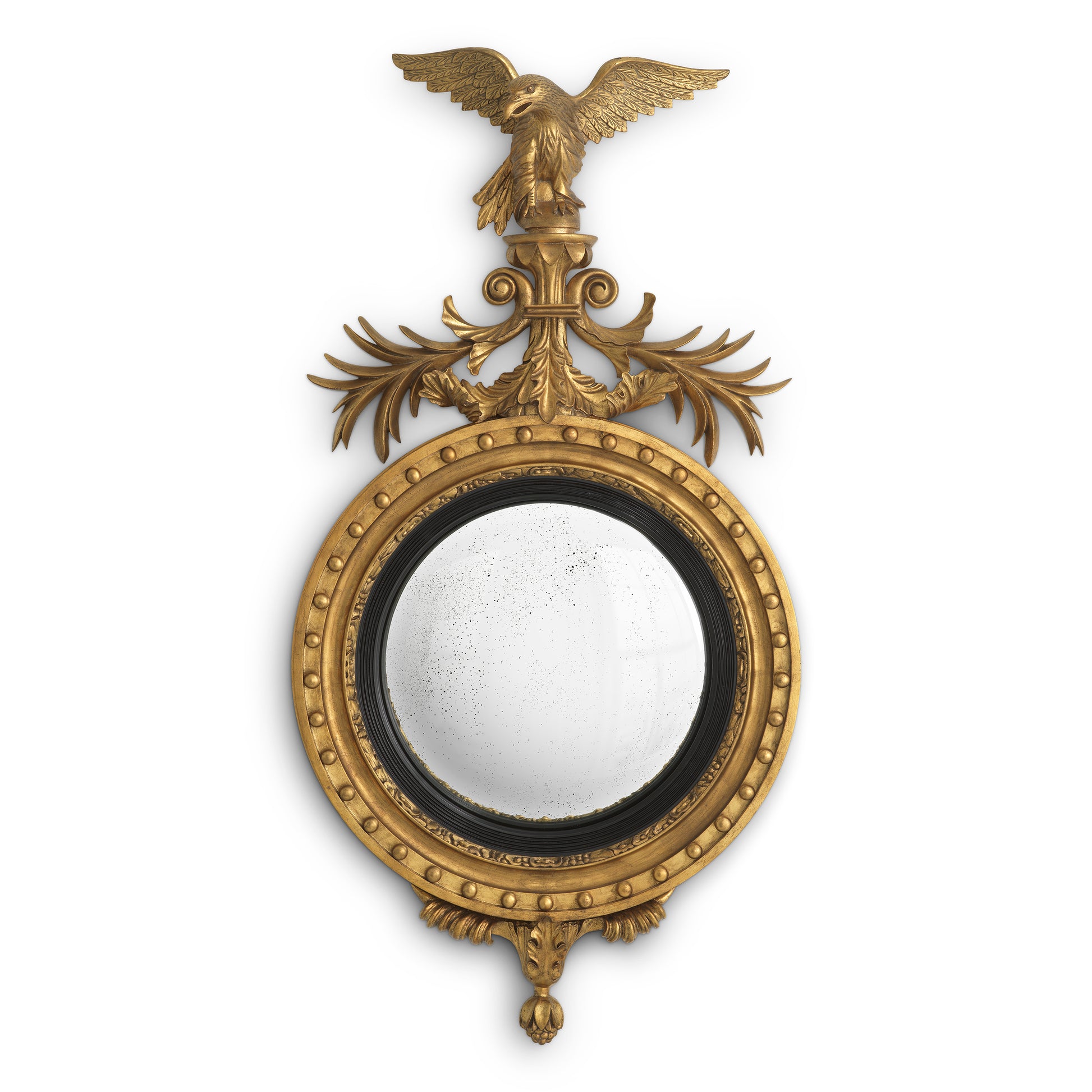 Antique Gold Convex Mirror Girandole | Eichholtzmh.com