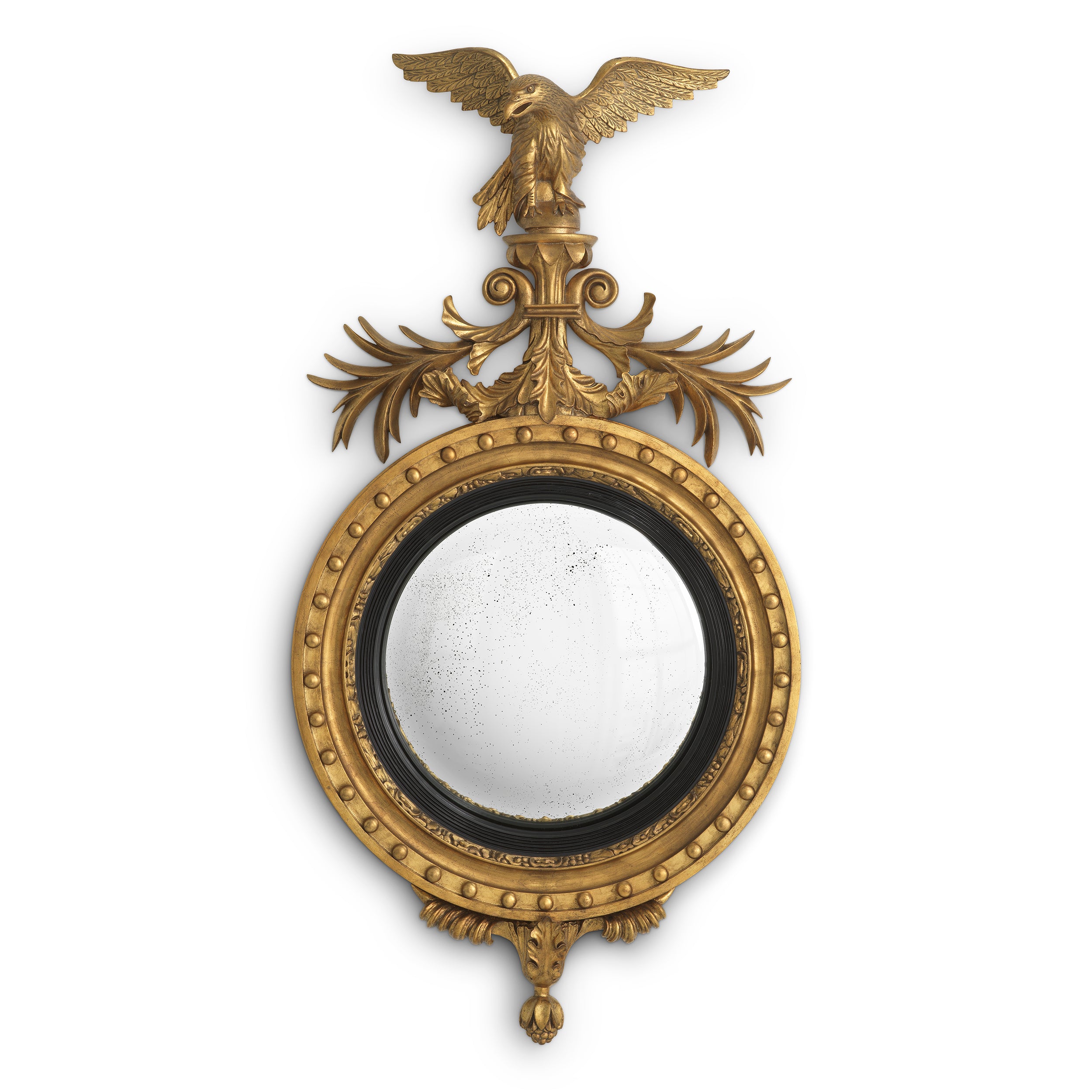 Antique Gold Convex Mirror Girandole | Eichholtzmh.com