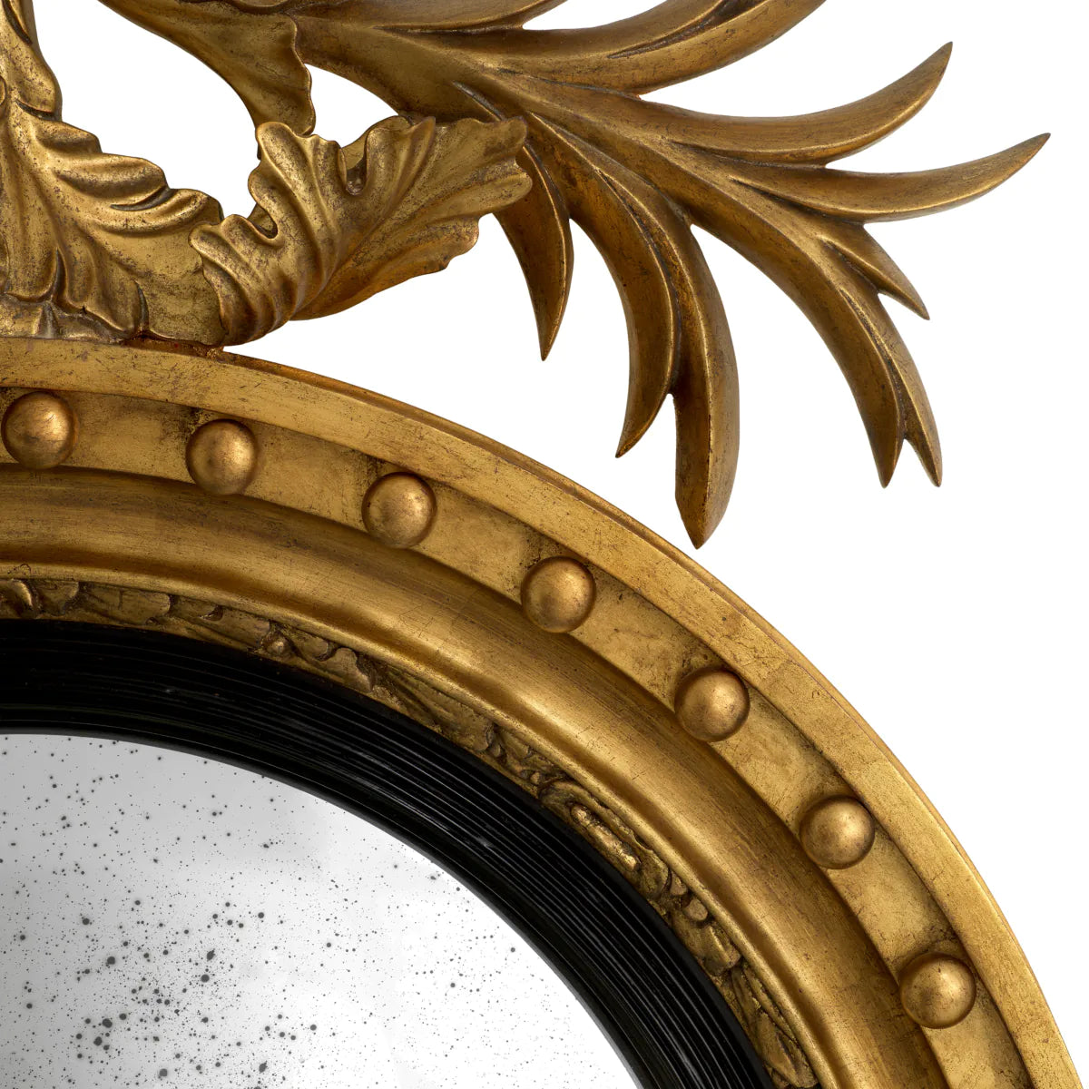 Antique Gold Convex Mirror Girandole | Eichholtzmh.com