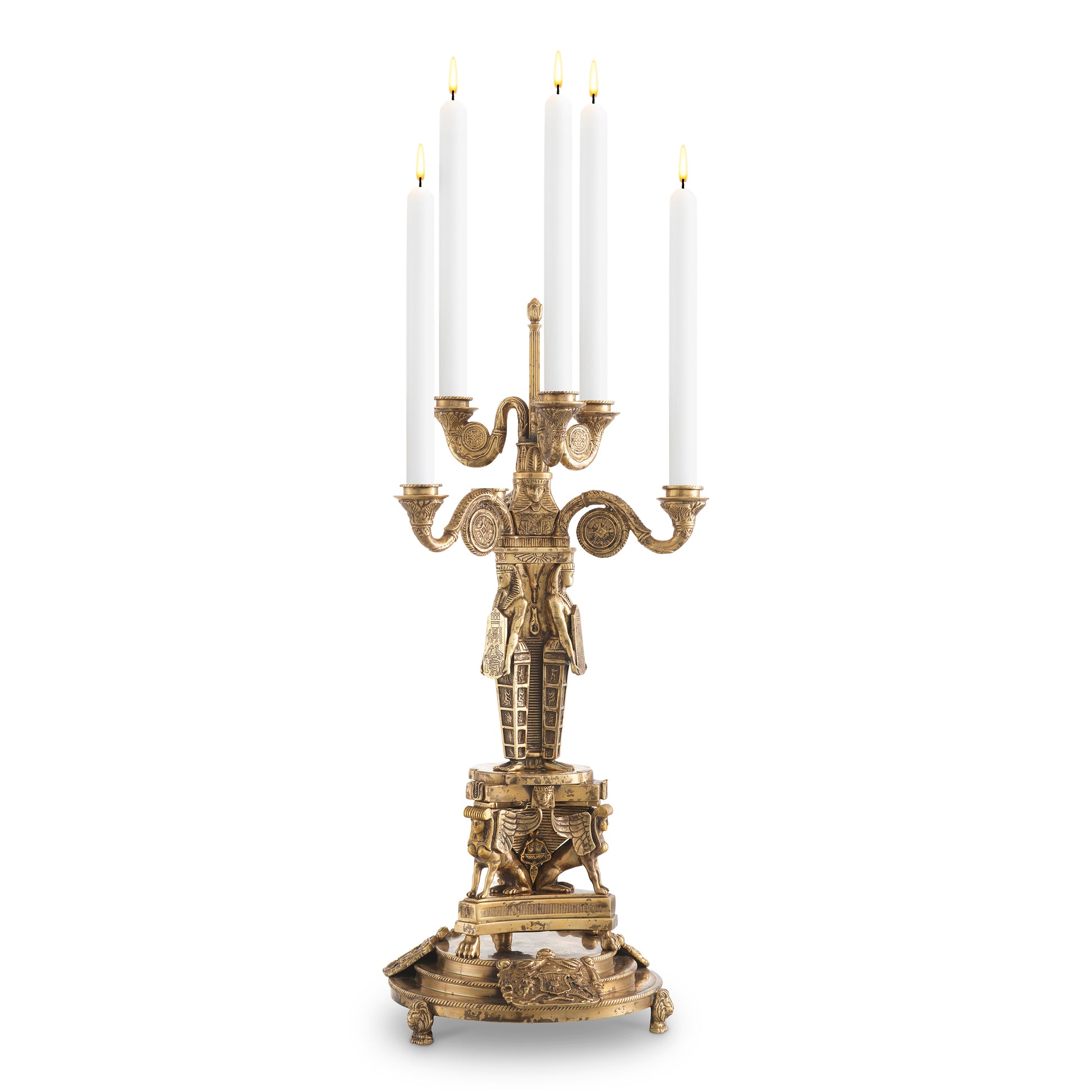 Antique Brass Candle Holder Decaix | Eichholtzmh.com