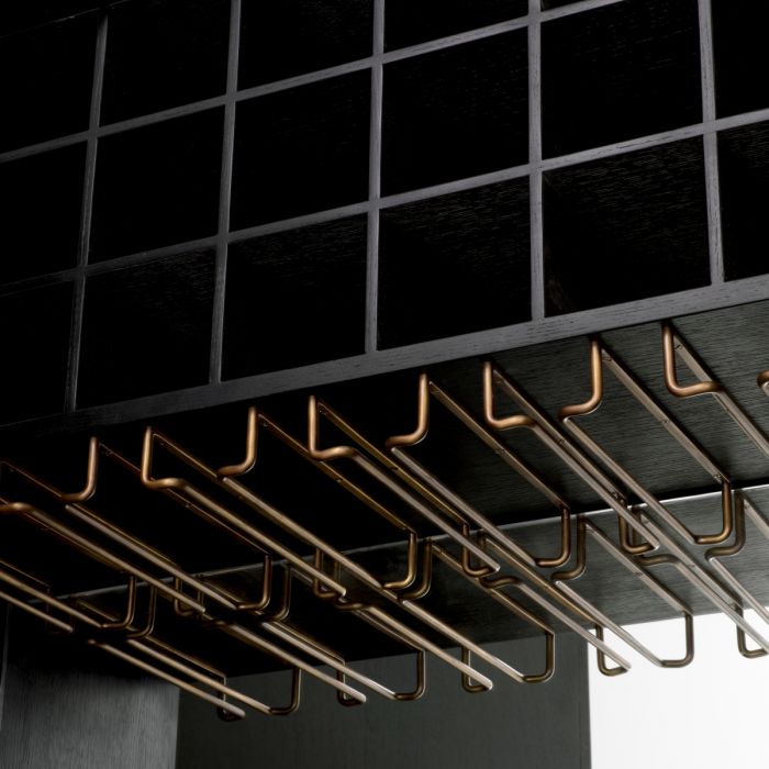 Bar Cabinet Kellam black finish