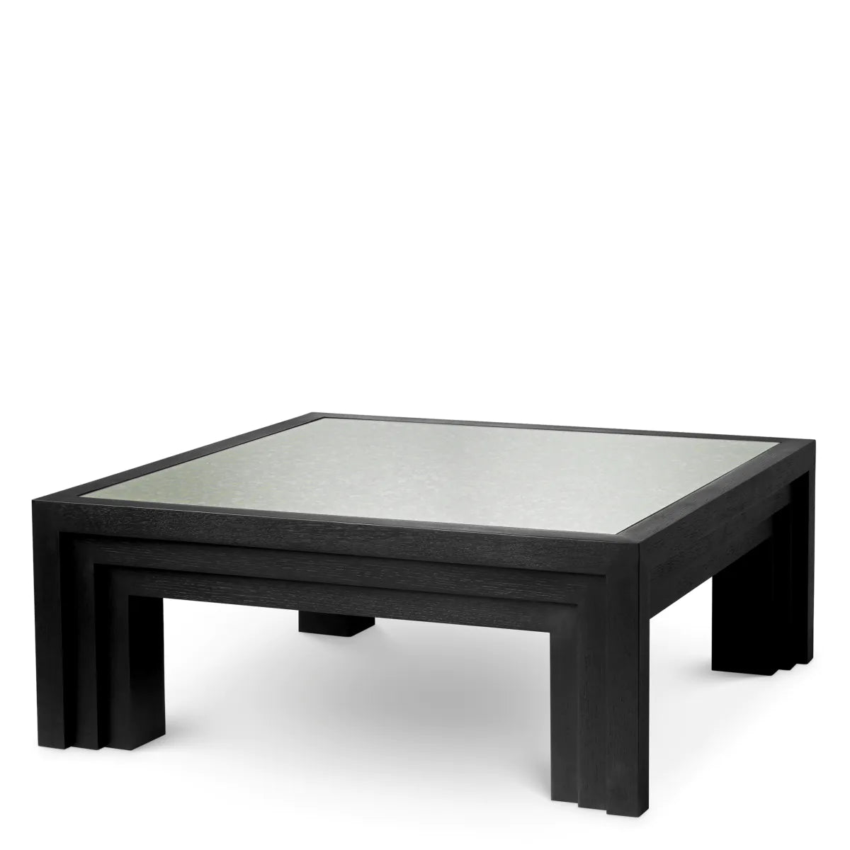 Black Antique Mirror Coffee Table Metropolitan