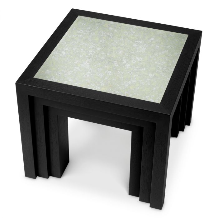 Side Table Metropolitan black open grain veneer