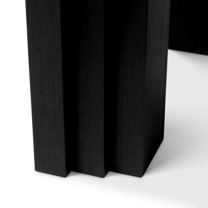 Side Table Metropolitan black open grain veneer
