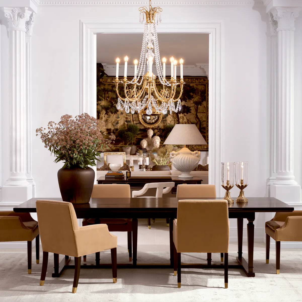 Mid-Century Crystal Chandelier Duvaux | Eichholtzmh.com