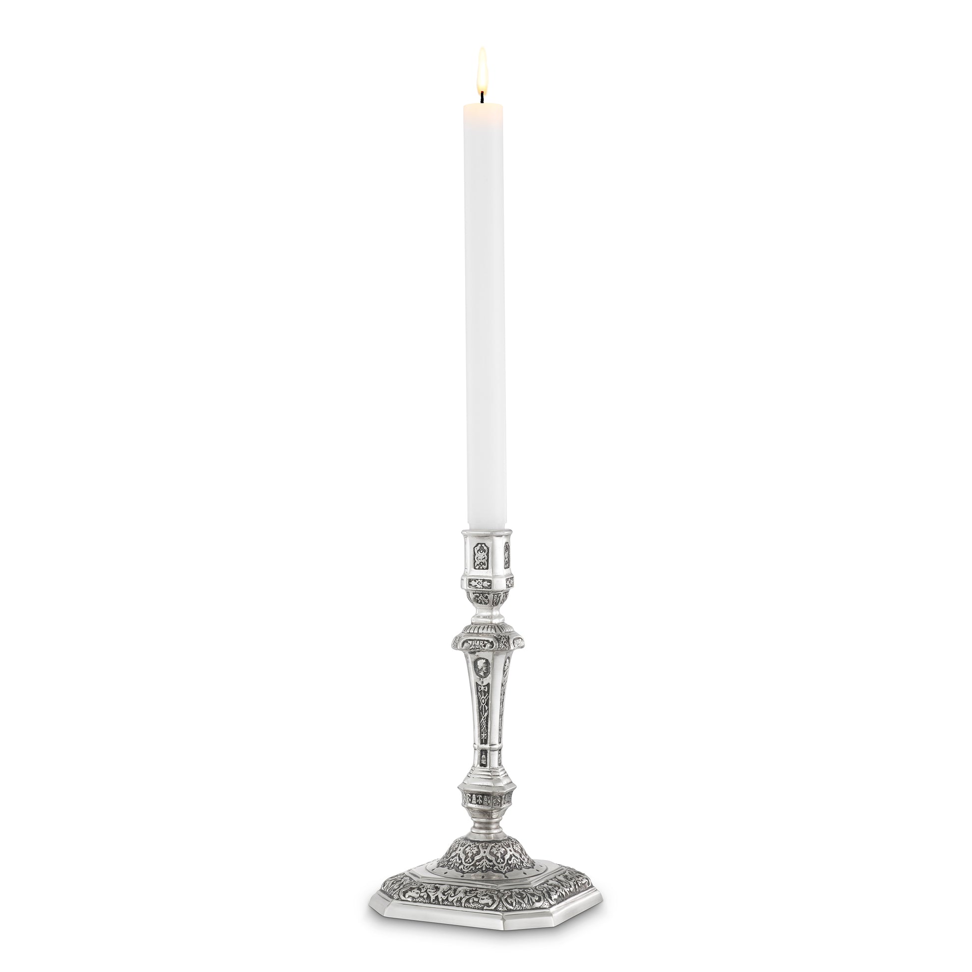 Antique Silver Candle Holder Berain | Eichholtzmh.com