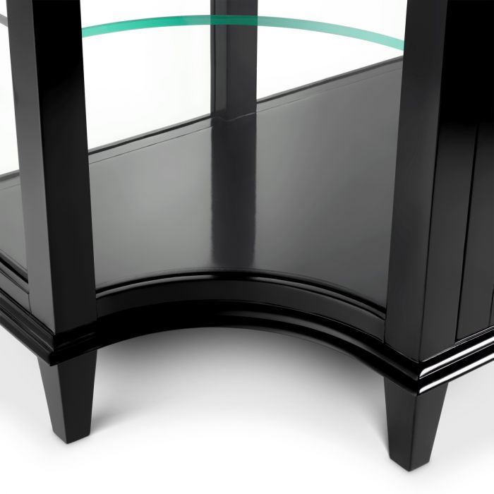 Console Table Gala waxed black finish