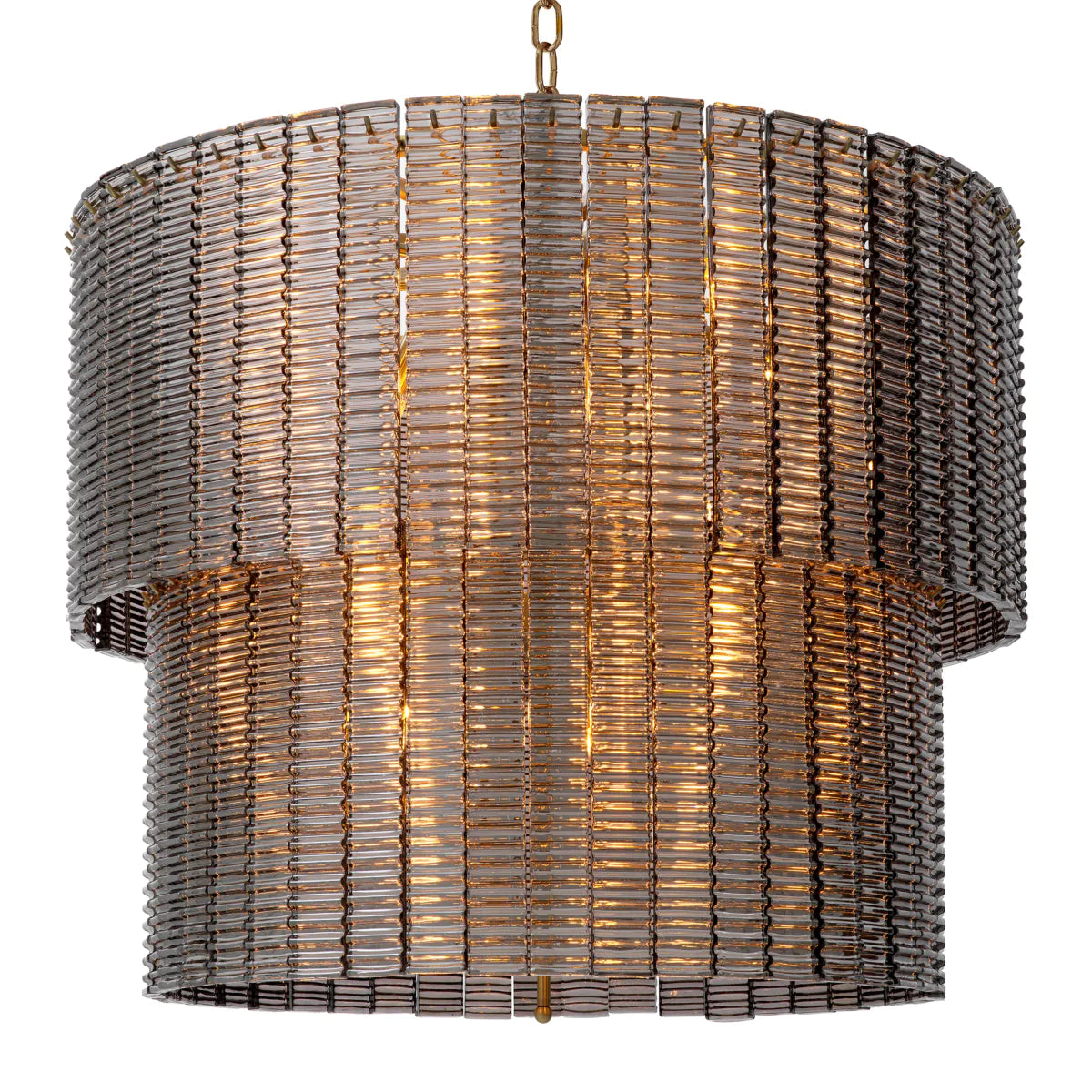 Ridged Glass Chandelier Imperial Double | Eichholtzmh.com