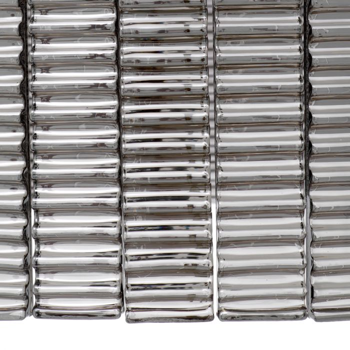 Chandelier Imperial Double brushed brass finish smoke glass