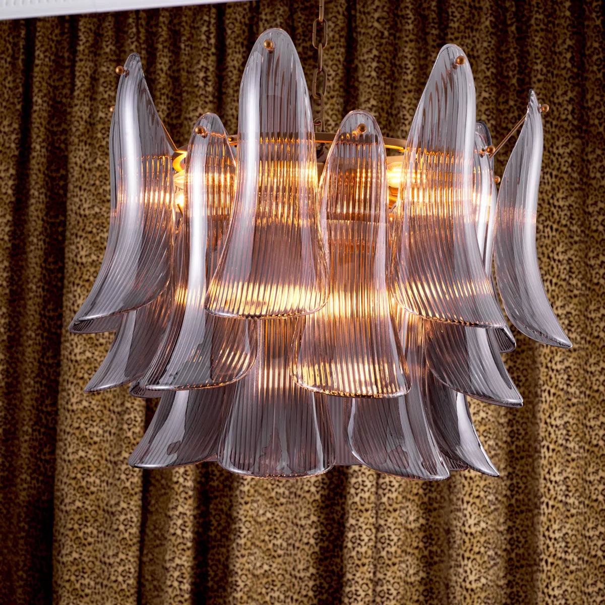 Glass Leaves Chandelier Amun | Eichholtzmh.com