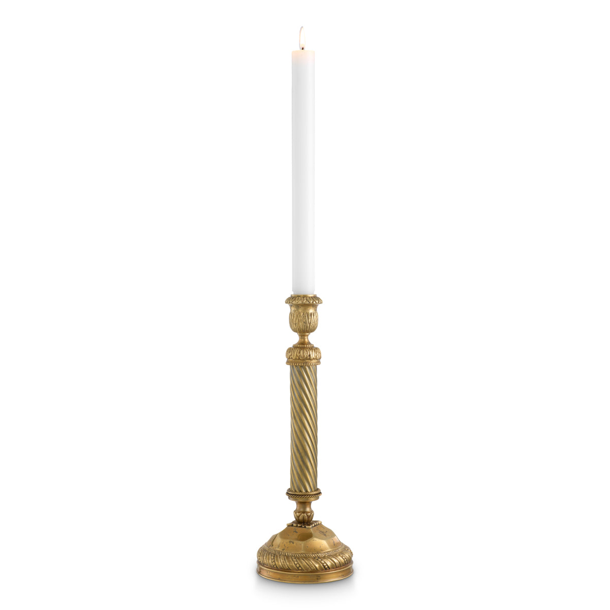 Vintage Brass Candle Holder Carnier | Eichholtzmh.com 