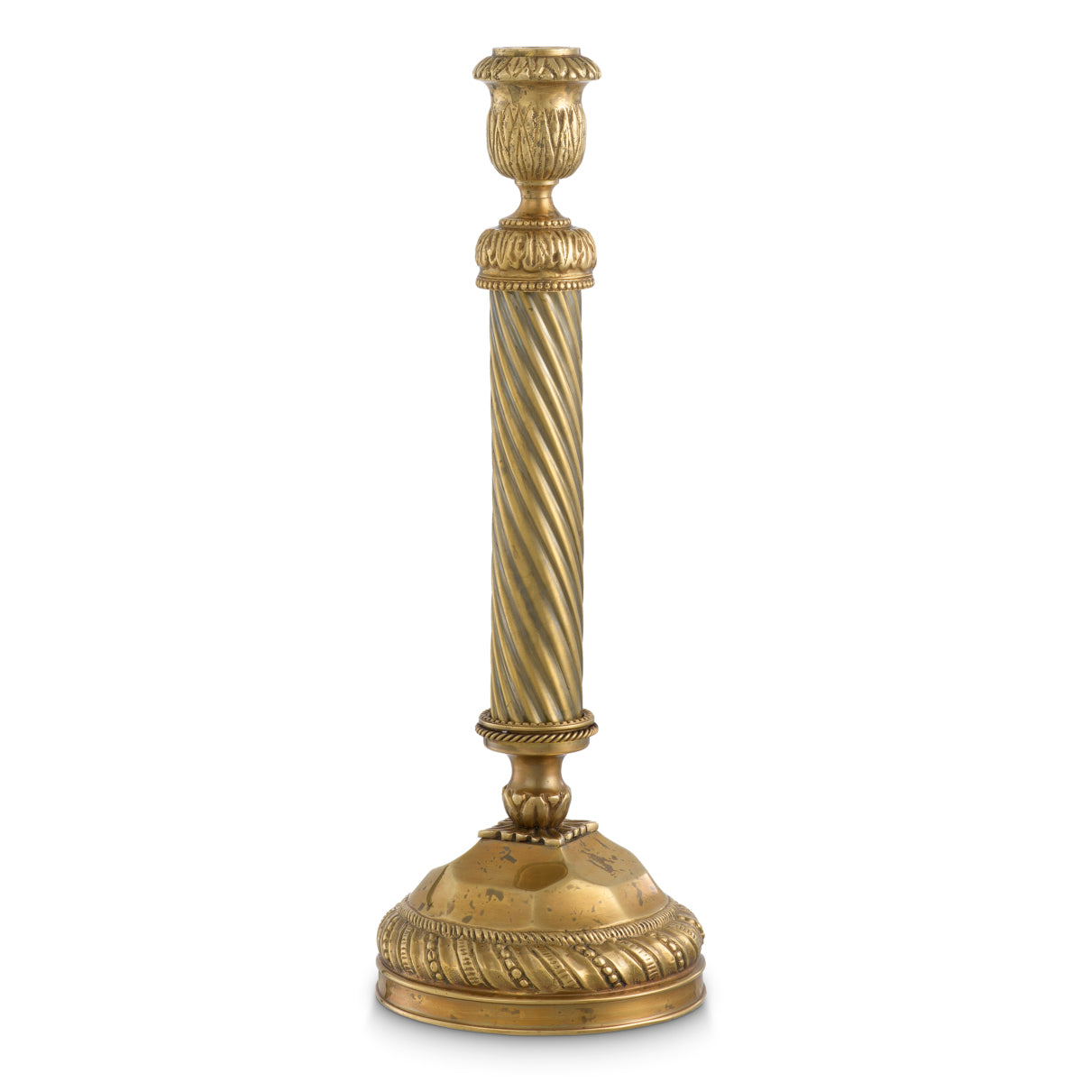 Vintage Brass Candle Holder Carnier | Eichholtzmh.com 