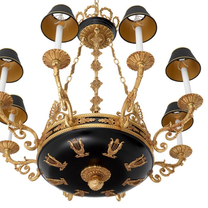 Chandelier Palais antique gold finish