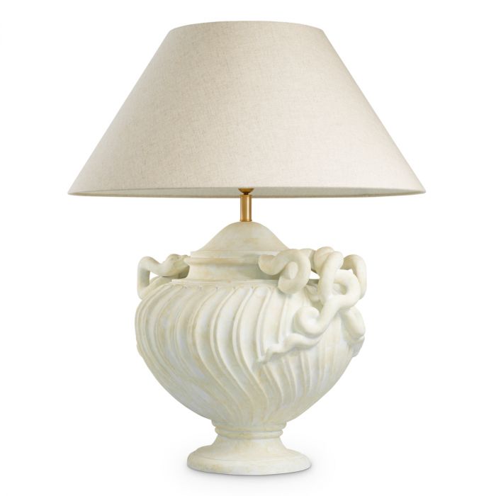 Table Lamp Antonine antique look finish incl shade