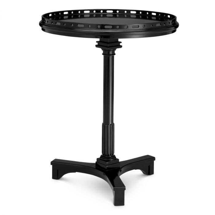 Side Table Roentgen waxed black finish
