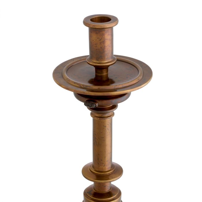 Candle holder Philip antique gold finish