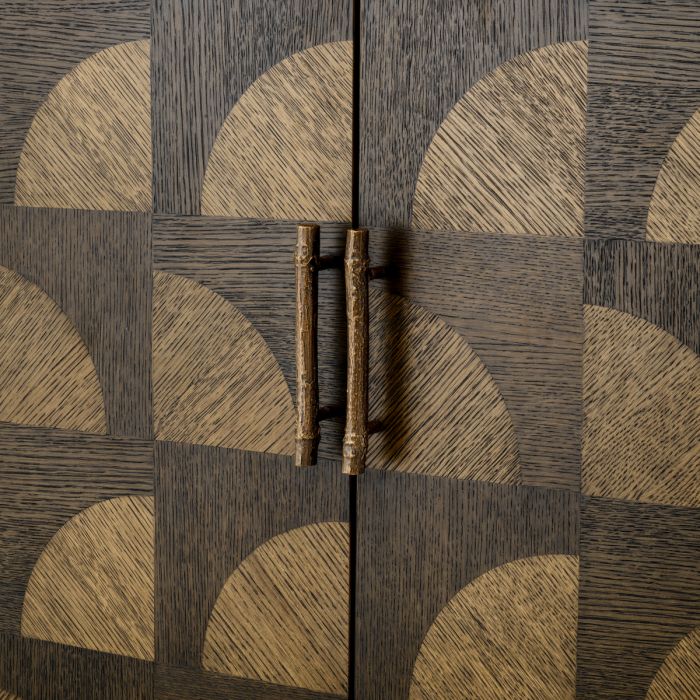 Cabinet Kumo charcoal brown oak veneer