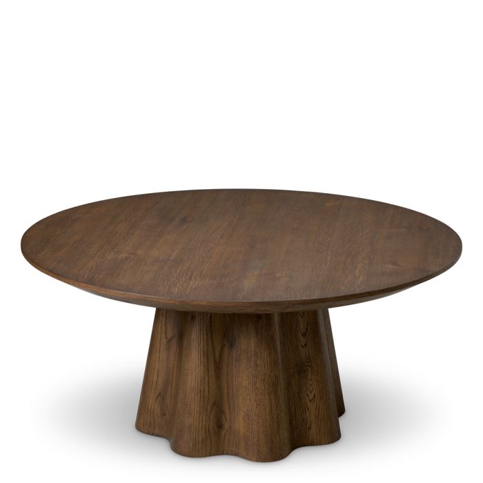 Coffee Table Papyrus dark brown oak veneer