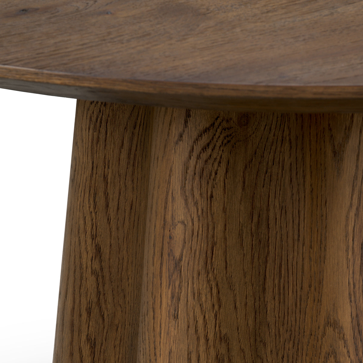 Dark Brown Oak Veneer Side Table Papyrus