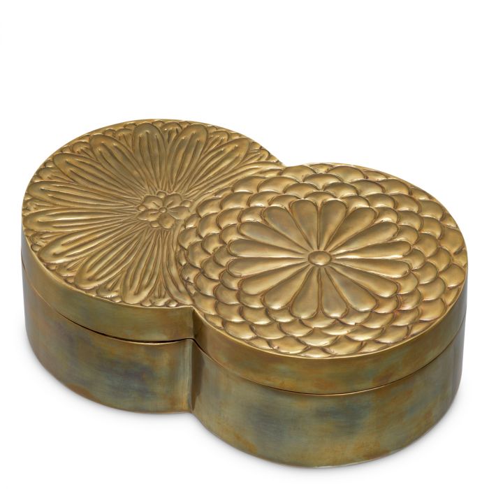 Box Meiji antique brass finish