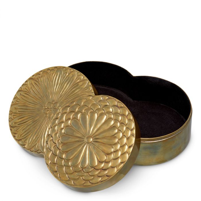 Box Meiji antique brass finish