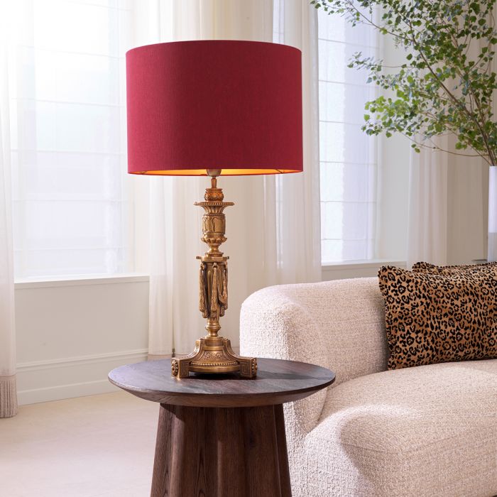 Table Lamp Francis antique gold finish incl shade