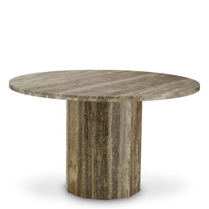 Dining Table Florence silver travertine
