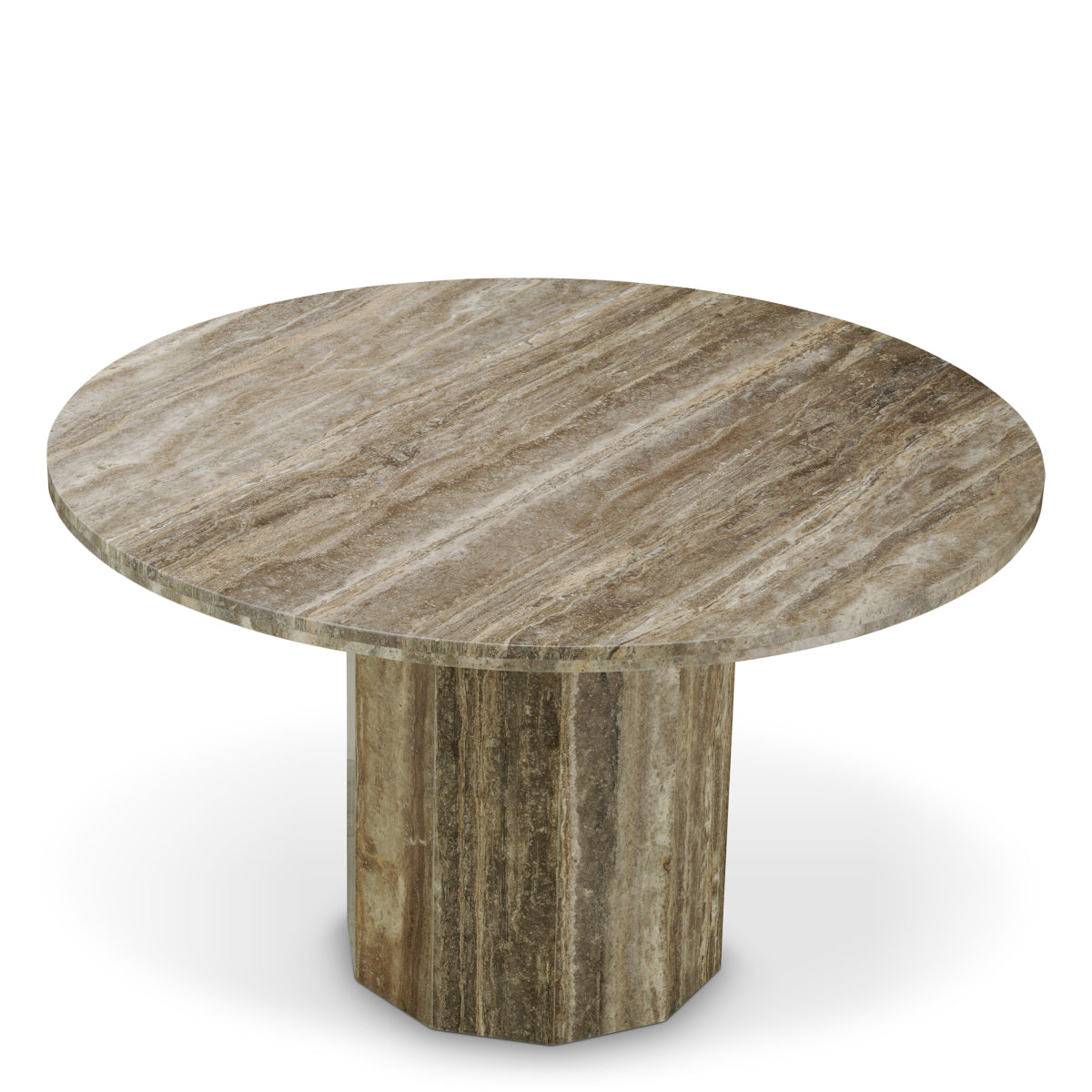 Silver Travertine Dining Table Florence | Eichholtzmh.com