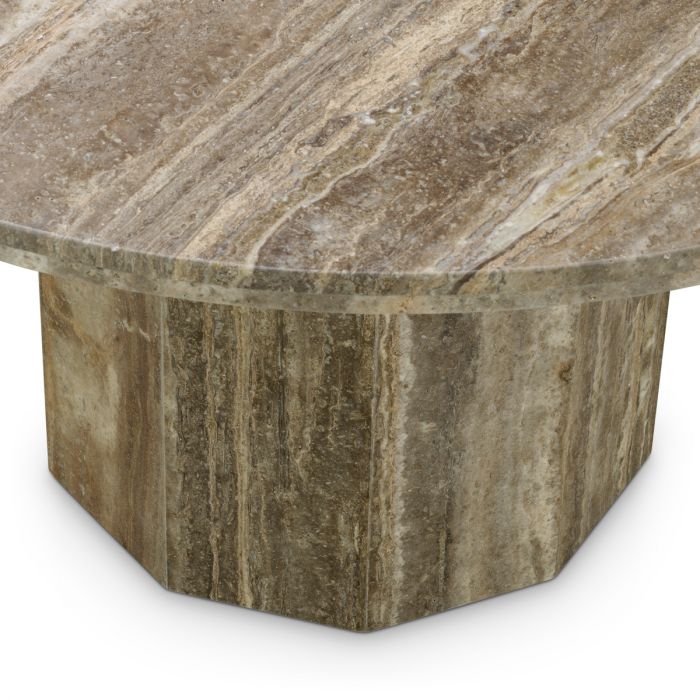 Dining Table Florence silver travertine