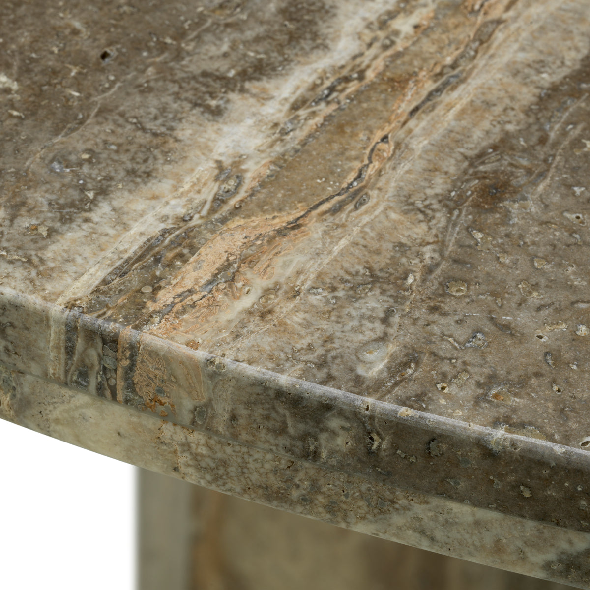Silver Travertine Dining Table Florence | Eichholtzmh.com